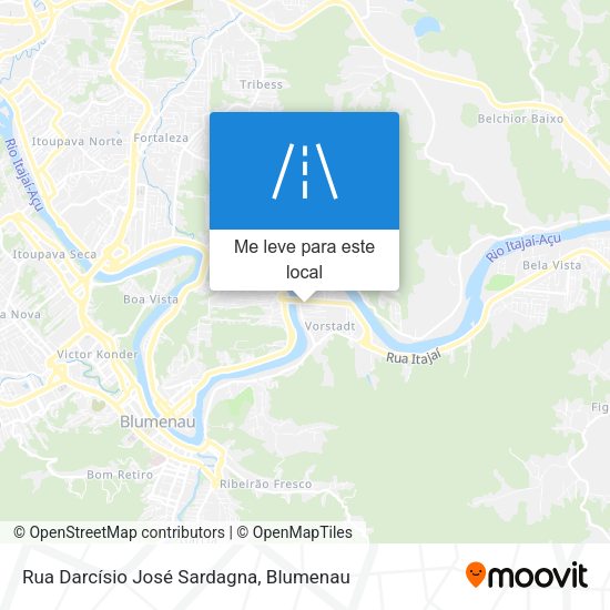 Rua Darcísio José Sardagna mapa