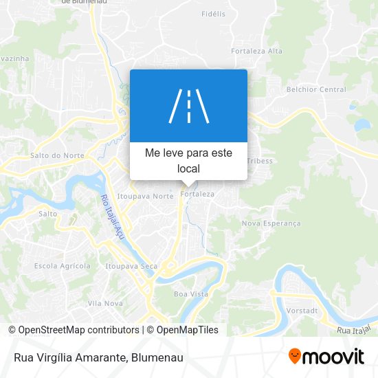 Rua Virgília Amarante mapa