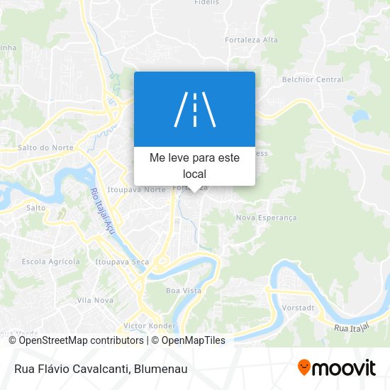 Rua Flávio Cavalcanti mapa