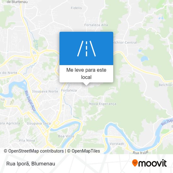 Rua Iporã mapa