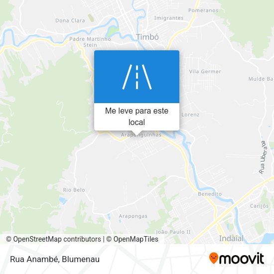 Rua Anambé mapa