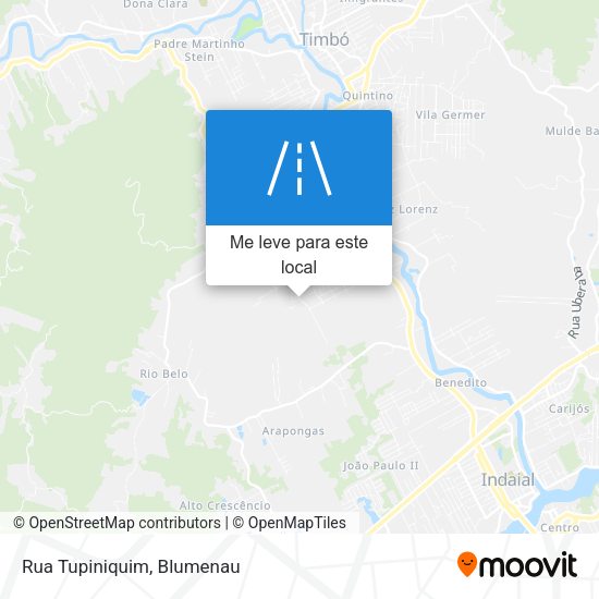 Rua Tupiniquim mapa