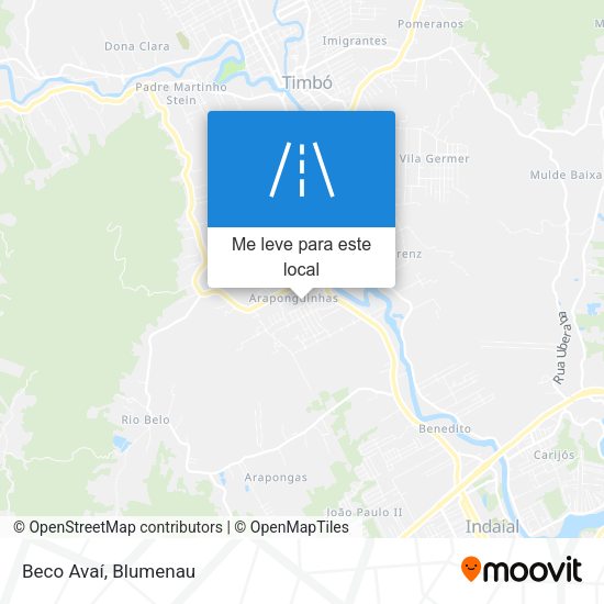 Beco Avaí mapa