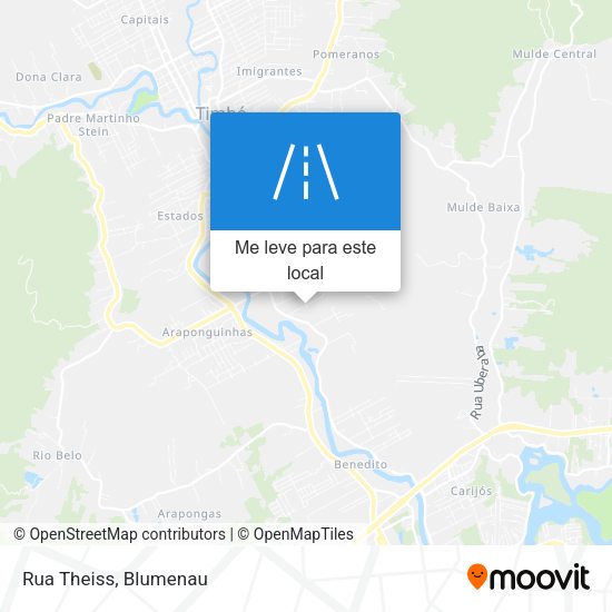 Rua Theiss mapa