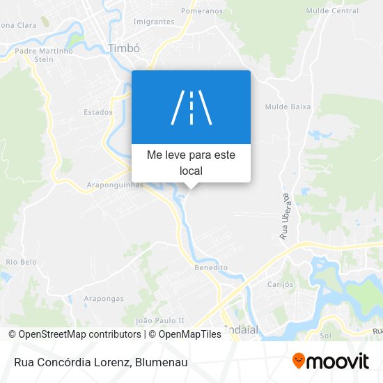 Rua Concórdia Lorenz mapa