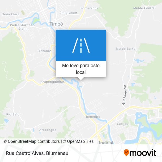 Rua Castro Alves mapa