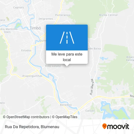 Rua Da Repetidora mapa