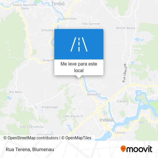 Rua Terena mapa