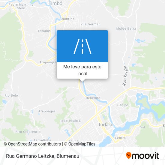 Rua Germano Leitzke mapa
