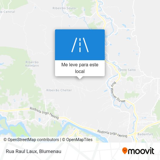 Rua Raul Laux mapa