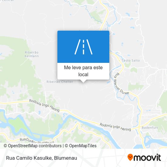 Rua Camilo Kasulke mapa