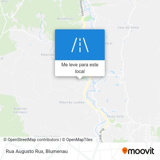 Rua Augusto Rux mapa