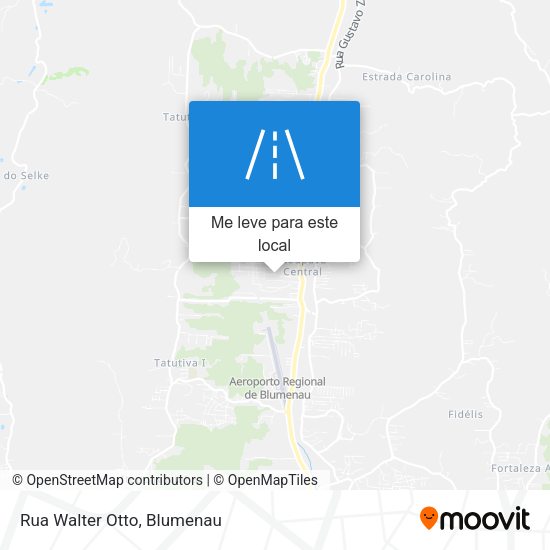 Rua Walter Otto mapa