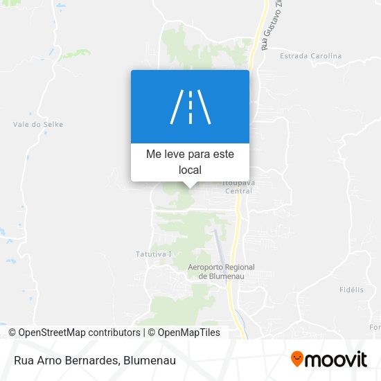 Rua Arno Bernardes mapa