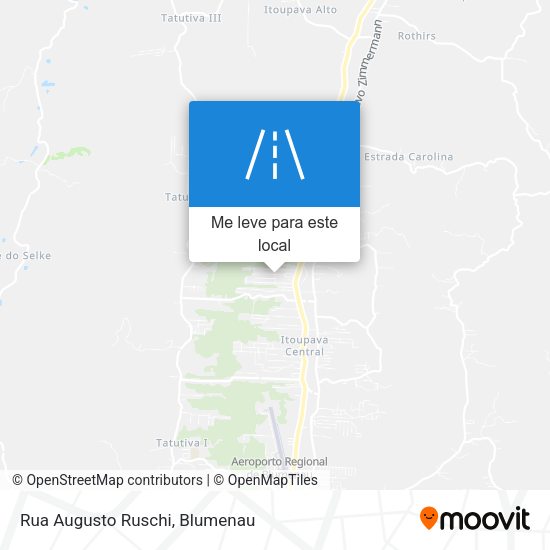 Rua Augusto Ruschi mapa