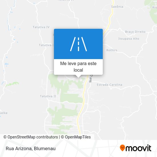 Rua Arizona mapa