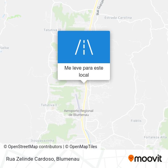 Rua Zelinde Cardoso mapa