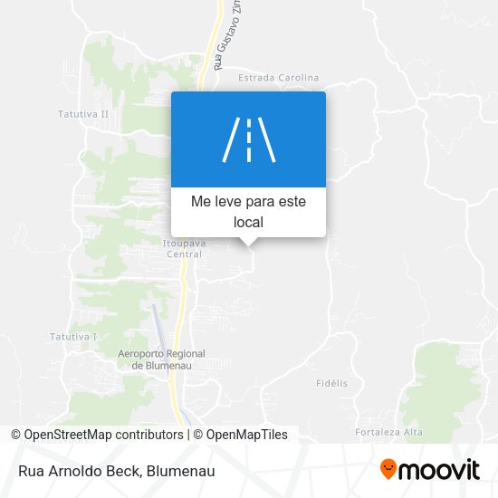 Rua Arnoldo Beck mapa