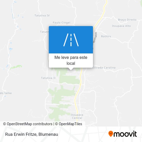 Rua Erwin Fritze mapa