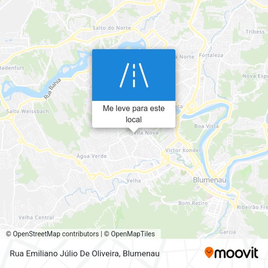 Rua Emiliano Júlio De Oliveira mapa