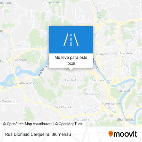 Rua Dionísio Cerqueira mapa