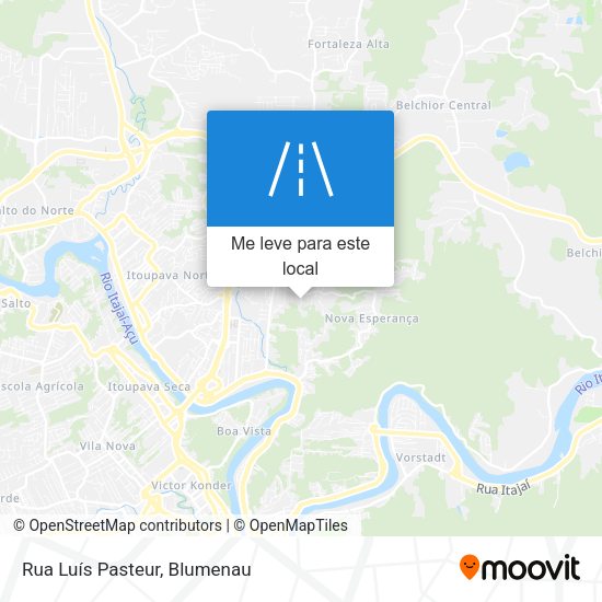 Rua Luís Pasteur mapa