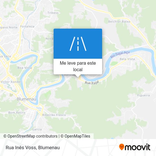 Rua Inês Voss mapa