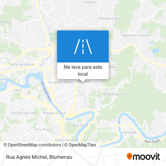 Rua Agnes Michel mapa