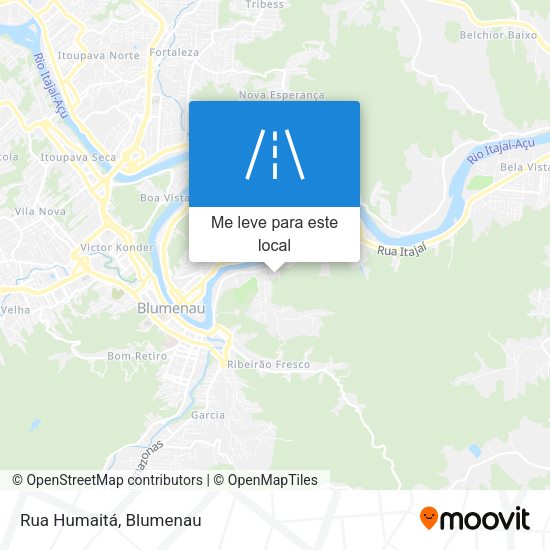 Rua Humaitá mapa