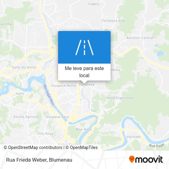 Rua Frieda Weber mapa
