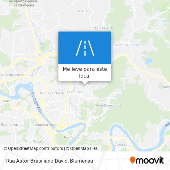 Rua Astor Brasiliano David mapa