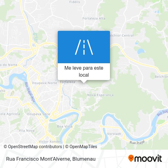 Rua Francisco Mont'Alverne mapa