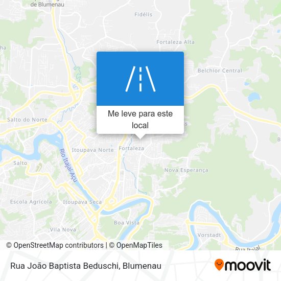 Rua João Baptista Beduschi mapa