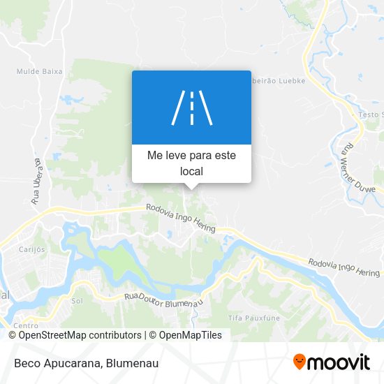 Beco Apucarana mapa