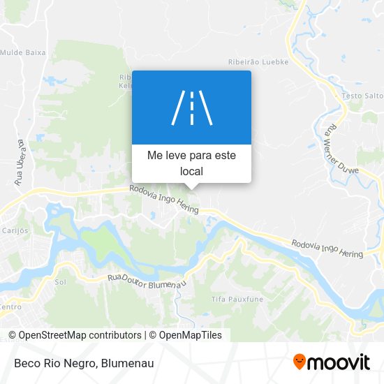 Beco Rio Negro mapa