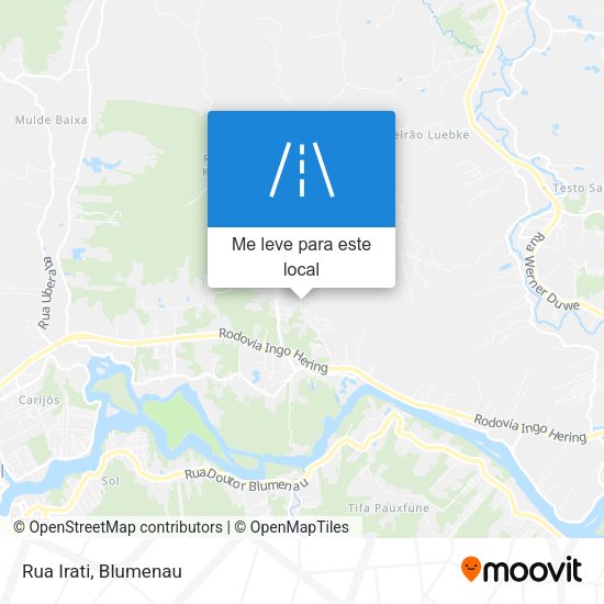 Rua Irati mapa