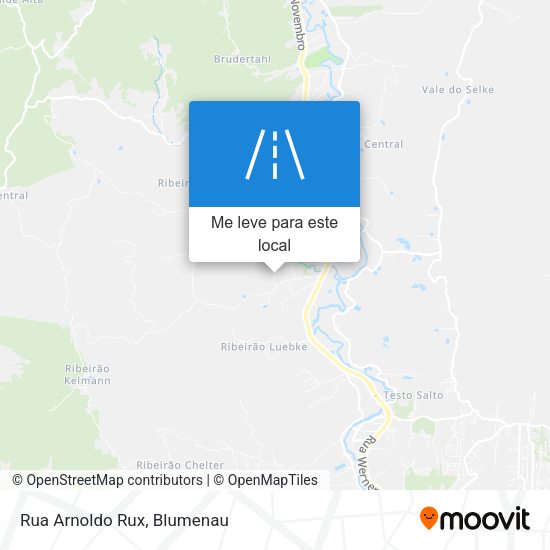 Rua Arnoldo Rux mapa