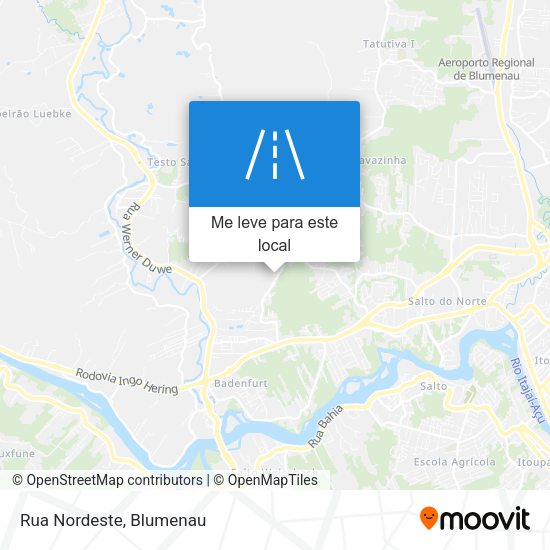 Rua Nordeste mapa