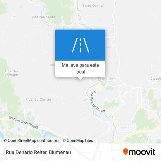 Rua Denário Reiter mapa