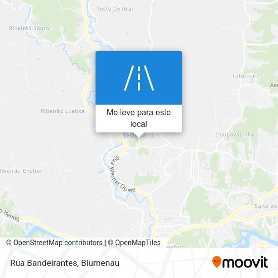 Rua Bandeirantes mapa