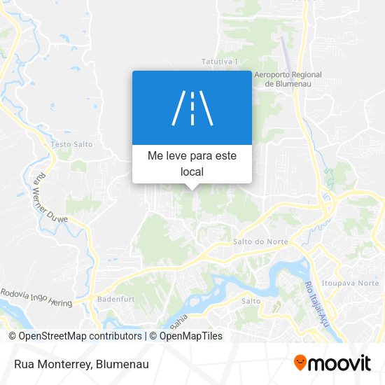 Rua Monterrey mapa