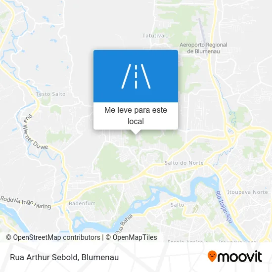 Rua Arthur Sebold mapa