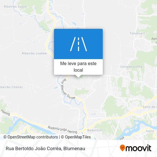 Rua Bertoldo João Corrêa mapa