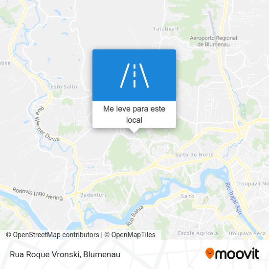 Rua Roque Vronski mapa