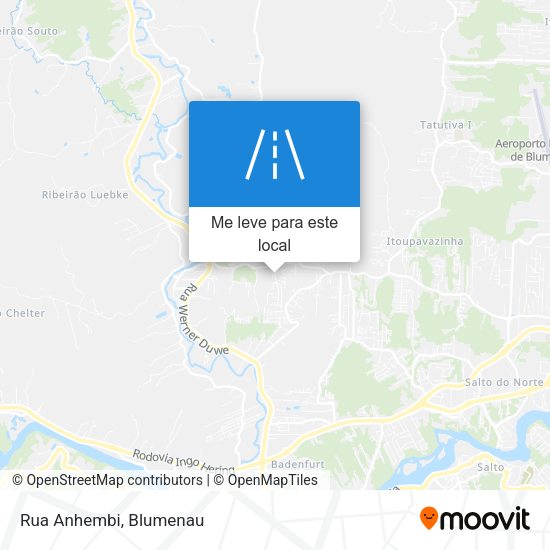 Rua Anhembi mapa