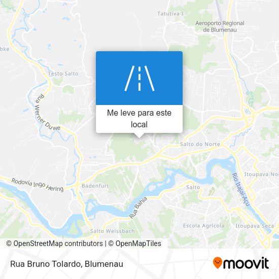 Rua Bruno Tolardo mapa