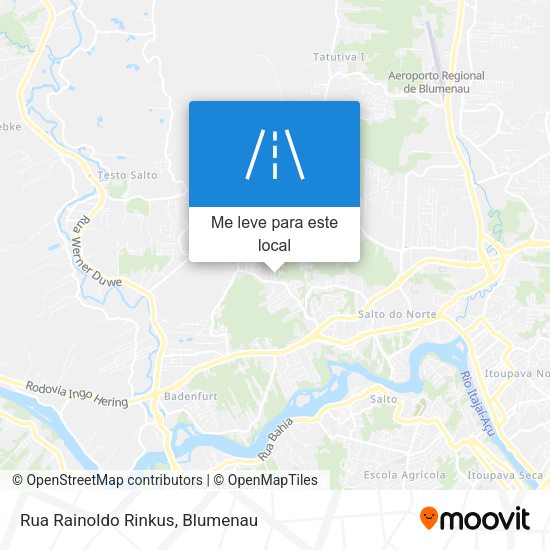 Rua Rainoldo Rinkus mapa