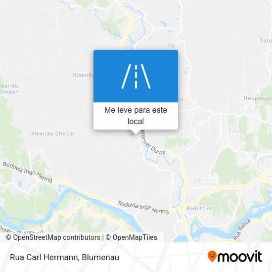 Rua Carl Hermann mapa