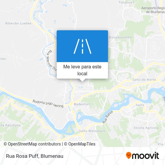 Rua Rosa Puff mapa