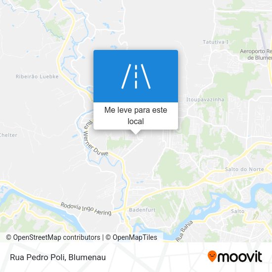 Rua Pedro Poli mapa